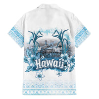 Hawaii Sugar Plantation Family Matching Off Shoulder Short Dress and Hawaiian Shirt With Hawaiian Tapa Pattern LT05 - Polynesian Pride