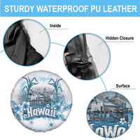 Hawaii Sugar Plantation Spare Tire Cover With Hawaiian Tapa Pattern LT05 - Polynesian Pride