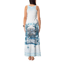 Hawaii Sugar Plantation Tank Maxi Dress With Hawaiian Tapa Pattern LT05 - Polynesian Pride