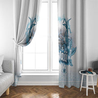 Hawaii Sugar Plantation Window Curtain With Hawaiian Tapa Pattern LT05 - Polynesian Pride