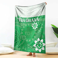 Cook Islands Maori Language Week Blanket Pacific Tapa Pattern LT05 - Polynesian Pride