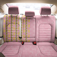 Hawaii Shell Tiare Anthurium Heliconia Lei Back Car Seat Cover With Tapa Pattern Baby Pink