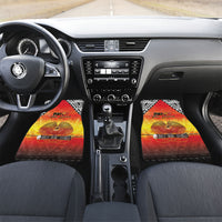 Papua New Guinea Independence Day Car Mats One People One Nation One PNG LT05 Set 2pcs - Front Yellow - Polynesian Pride