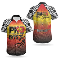 Papua New Guinea Independence Day Couples Matching Mermaid Dress and Hawaiian Shirt One People One Nation One PNG LT05 - Polynesian Pride