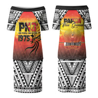 Papua New Guinea Independence Day Couples Matching Puletasi and Hawaiian Shirt One People One Nation One PNG LT05 - Polynesian Pride