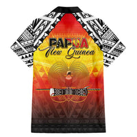 Papua New Guinea Independence Day Family Matching Mermaid Dress and Hawaiian Shirt One People One Nation One PNG LT05 Dad's Shirt - Long Sleeve Yellow - Polynesian Pride