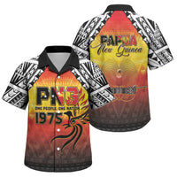 Papua New Guinea Independence Day Family Matching Short Sleeve Bodycon Dress and Hawaiian Shirt One People One Nation One PNG LT05 Son's Shirt Yellow - Polynesian Pride