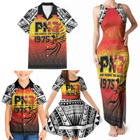 Papua New Guinea Independence Day Family Matching Tank Maxi Dress and Hawaiian Shirt One People One Nation One PNG LT05 - Polynesian Pride