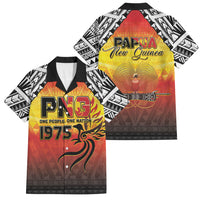 Papua New Guinea Independence Day Family Matching Tank Maxi Dress and Hawaiian Shirt One People One Nation One PNG LT05 Dad's Shirt - Short Sleeve Yellow - Polynesian Pride