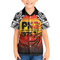 Papua New Guinea Independence Day Kid Hawaiian Shirt One People One Nation One PNG LT05 Kid Yellow - Polynesian Pride