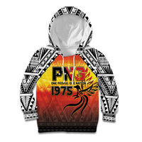 Papua New Guinea Independence Day Kid Hoodie One People One Nation One PNG LT05 Hoodie Yellow - Polynesian Pride