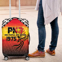 Papua New Guinea Independence Day Luggage Cover One People One Nation One PNG LT05 Yellow - Polynesian Pride