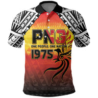 Papua New Guinea Independence Day Polo Shirt One People One Nation One PNG LT05 Yellow - Polynesian Pride