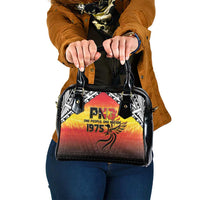 Papua New Guinea 50th Independence Day Shoulder Handbag One People One Nation One PNG LT05 One Size Yellow - Polynesian Pride