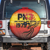 Papua New Guinea Independence Day Spare Tire Cover One People One Nation One PNG LT05 Yellow - Polynesian Pride