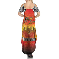 Papua New Guinea Independence Day Summer Maxi Dress One People One Nation One PNG LT05 - Polynesian Pride