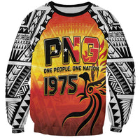 Papua New Guinea 50th Independence Day Sweatshirt One People One Nation One PNG LT05 Unisex Yellow - Polynesian Pride