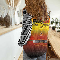 Papua New Guinea 49th Independence Day Women Casual Shirt One People One Nation One PNG