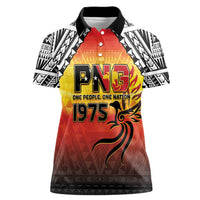 Papua New Guinea Independence Day Women Polo Shirt One People One Nation One PNG LT05 Female Yellow - Polynesian Pride