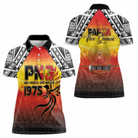 Papua New Guinea 49th Independence Day Women Polo Shirt One People One Nation One PNG