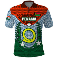 Vanuatu Penama Province Polo Shirt Vanuatuan Coat Of Arms Polynesian Pattern LT05 Green - Polynesian Pride