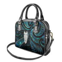 New Zealand Aotearoa Shoulder Handbag Maori Tane Te Waiora Paua Shell Glitter Turquoise LT05 - Polynesian Pride