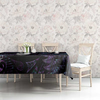New Zealand Aotearoa Tablecloth Maori Tane Te Waiora Paua Shell Glitter Purple LT05 - Polynesian Pride