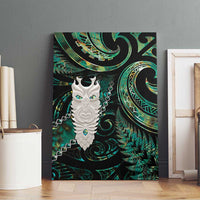 New Zealand Aotearoa Canvas Wall Art Maori Tane Te Waiora Paua Shell Glitter Green LT05 - Polynesian Pride