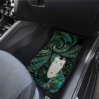New Zealand Aotearoa Car Mats Maori Tane Te Waiora Paua Shell Glitter Green LT05 - Polynesian Pride