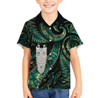 New Zealand Aotearoa Hawaiian Shirt Maori Tane Te Waiora Paua Shell Glitter Green LT05 - Polynesian Pride