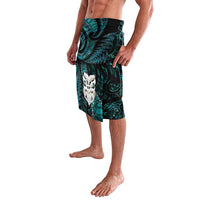 New Zealand Aotearoa Lavalava Maori Wheku Paua Shell Glitter Turquoise LT05 - Polynesian Pride