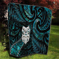 New Zealand Aotearoa Quilt Maori Wheku Paua Shell Glitter Turquoise