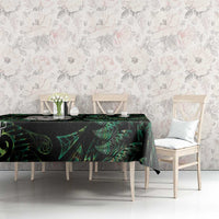 New Zealand Aotearoa Tablecloth Maori Wheku Paua Shell Glitter Green LT05 - Polynesian Pride