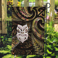 New Zealand Aotearoa Garden Flag Maori Wheku Paua Shell Glitter Gold LT05 Garden Flag Gold - Polynesian Pride