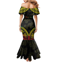 Aloha Tropical Palm Trees Family Matching Mermaid Dress and Hawaiian Shirt Reggae Polynesian Pattern LT05 - Polynesian Pride