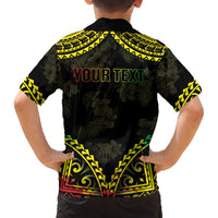 Aloha Tropical Palm Trees Family Matching Off Shoulder Short Dress and Hawaiian Shirt Reggae Polynesian Pattern LT05 - Polynesian Pride