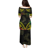 Aloha Tropical Palm Trees Family Matching Puletasi and Hawaiian Shirt Reggae Polynesian Pattern LT05 - Polynesian Pride