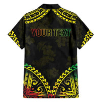 Aloha Tropical Palm Trees Family Matching Tank Maxi Dress and Hawaiian Shirt Reggae Polynesian Pattern LT05 - Polynesian Pride