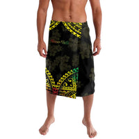 Aloha Tropical Palm Trees Lavalava Reggae Polynesian Pattern LT05 Black - Polynesian Pride