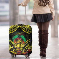 Aloha Tropical Palm Trees Luggage Cover Reggae Polynesian Pattern