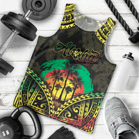 Aloha Tropical Palm Trees Men Tank Top Reggae Polynesian Pattern LT05 - Polynesian Pride