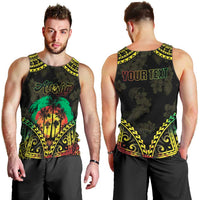 Aloha Tropical Palm Trees Men Tank Top Reggae Polynesian Pattern LT05 - Polynesian Pride