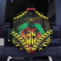Aloha Tropical Palm Trees Spare Tire Cover Reggae Polynesian Pattern LT05 - Polynesian Pride
