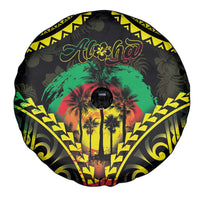 Aloha Tropical Palm Trees Spare Tire Cover Reggae Polynesian Pattern LT05 - Polynesian Pride