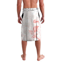 Polynesia Hammerhead Shark Lavalava Tropical Flowers Tribal Pattern Peach LT05 - Polynesian Pride