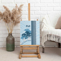 Fiji Regatta Canvas Wall Art Palm Tree Tapa Pattern - Polynesian Pride