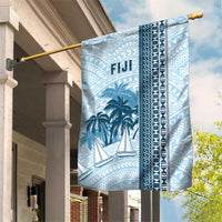 Fiji Regatta Garden Flag Palm Tree Tapa Pattern - Polynesian Pride