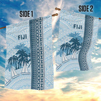 Fiji Regatta Garden Flag Palm Tree Tapa Pattern - Polynesian Pride