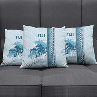 Fiji Regatta Pillow Cover Palm Tree Tapa Pattern - Polynesian Pride