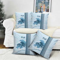 Fiji Regatta Pillow Cover Palm Tree Tapa Pattern - Polynesian Pride
